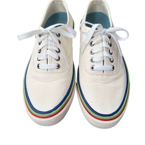 Seavees Legend Pride Cotton Poplin White Sneakers 7.5 - Picture 5 of 10